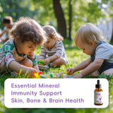 Nature's Nutra comparación de tamaño 60 ml junto a objeto cotidiano para referencia de volumen