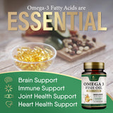 Nature's Nutrition botella abierta con softgels listos para tomar