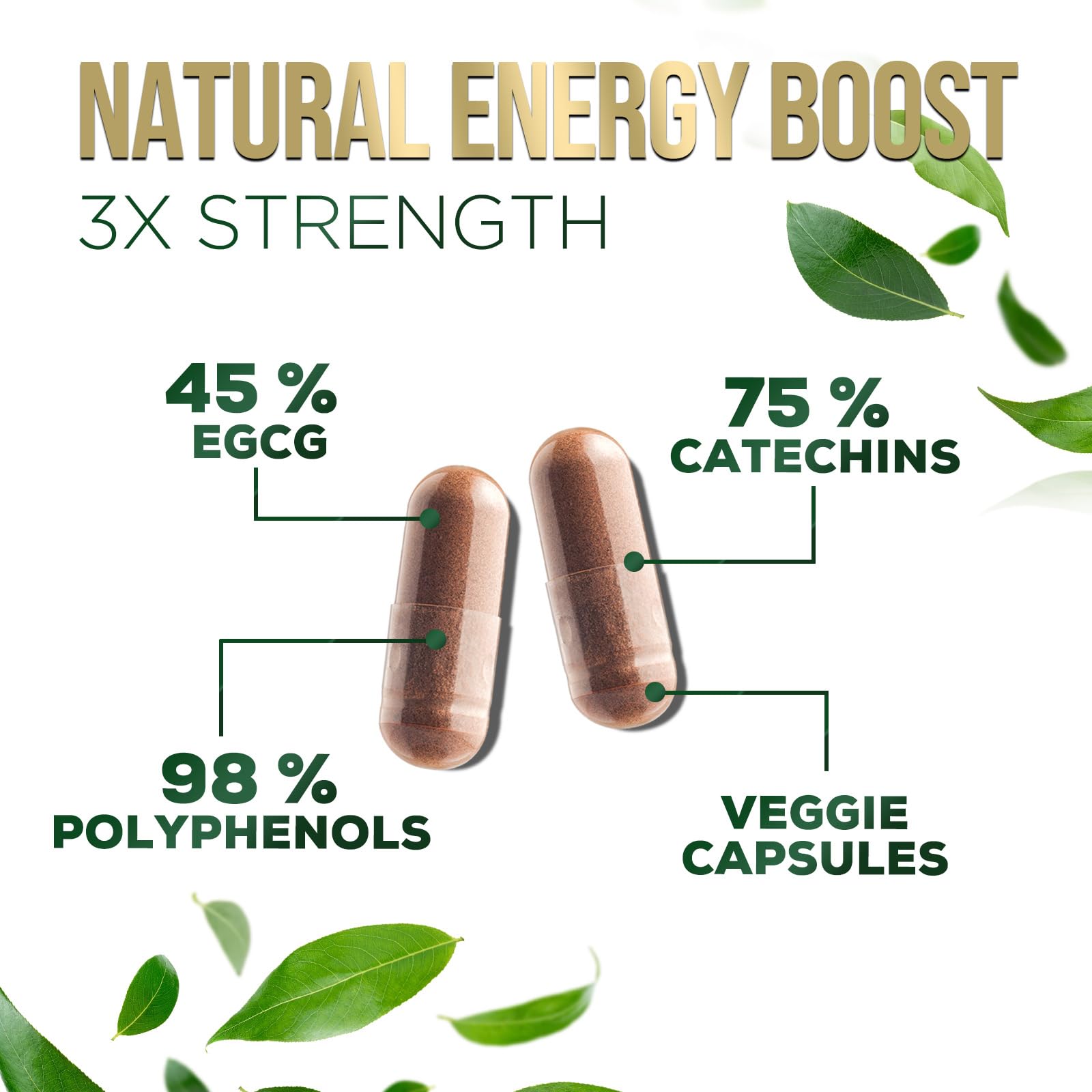 Nature's Nutrition cápsula primer plano muestra textura y pureza