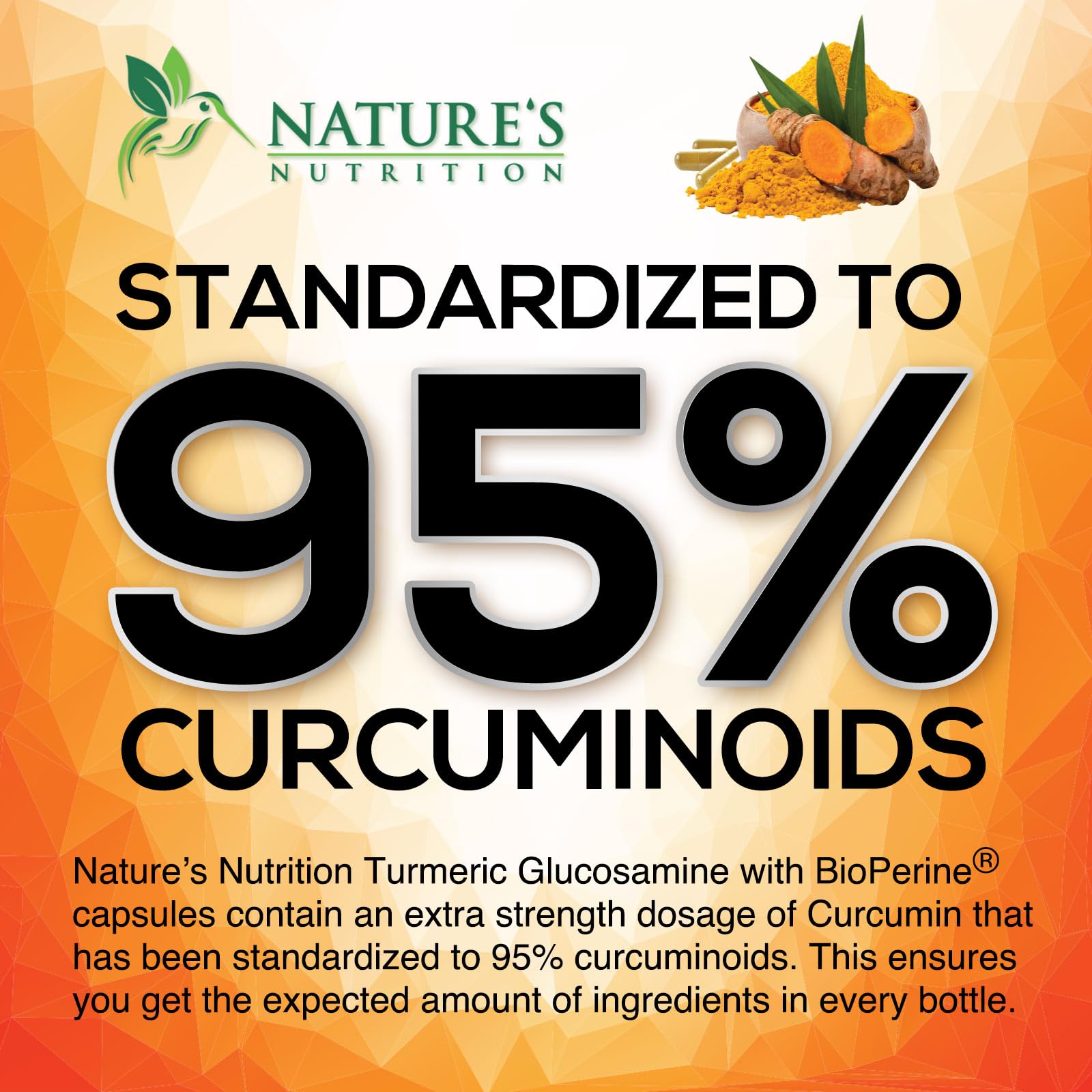 Nature's Nutrition cápsula vegana en primer plano, fácil de tragar