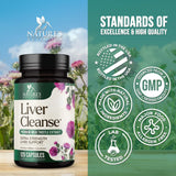 Nature's Nutrition cápsula en mano para mostrar escala y comodidad de uso