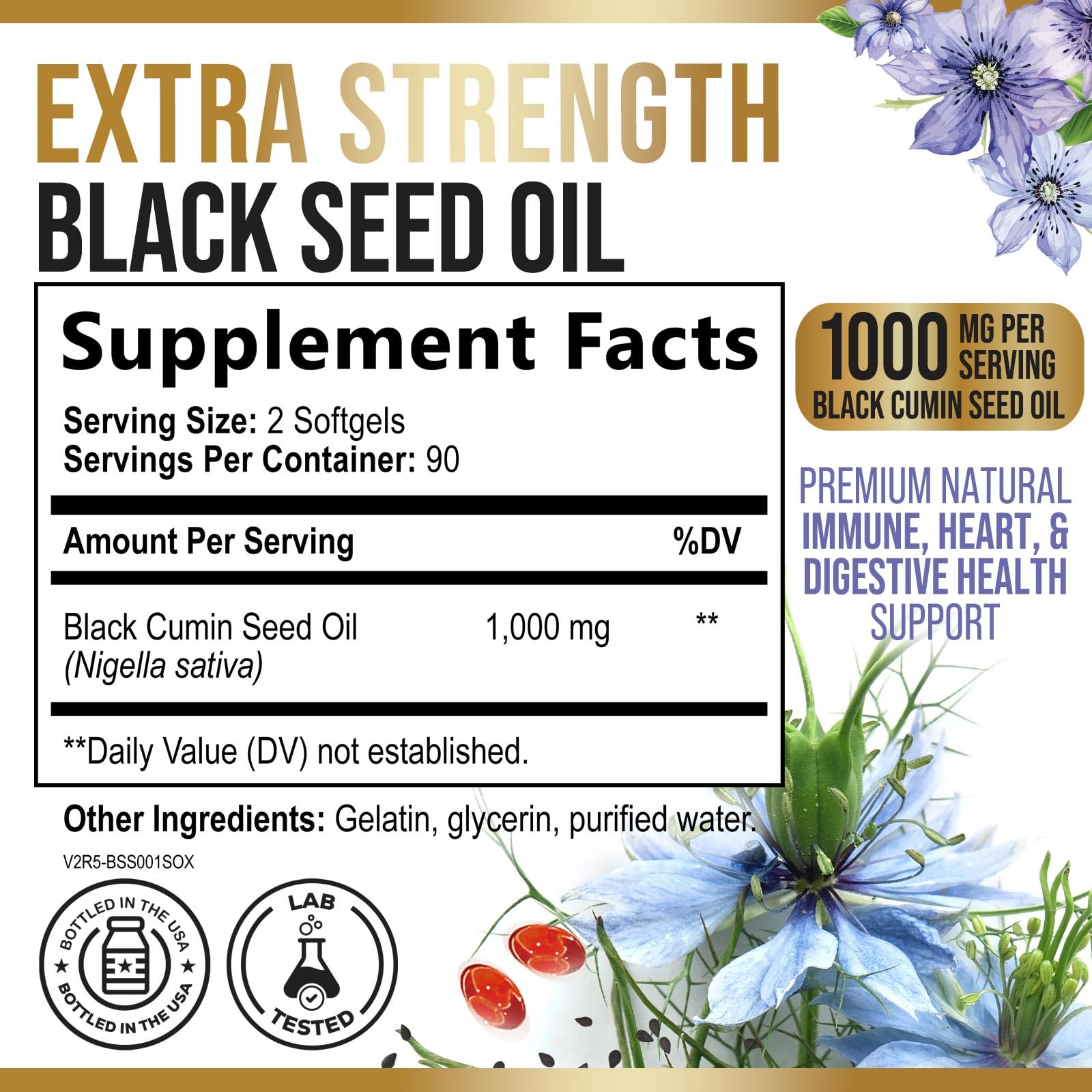Nature's Nutrition softgels en mano mostrando facilidad de ingesta