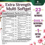 Nature's Nutrition primer plano de un softgel resaltando textura y absorción