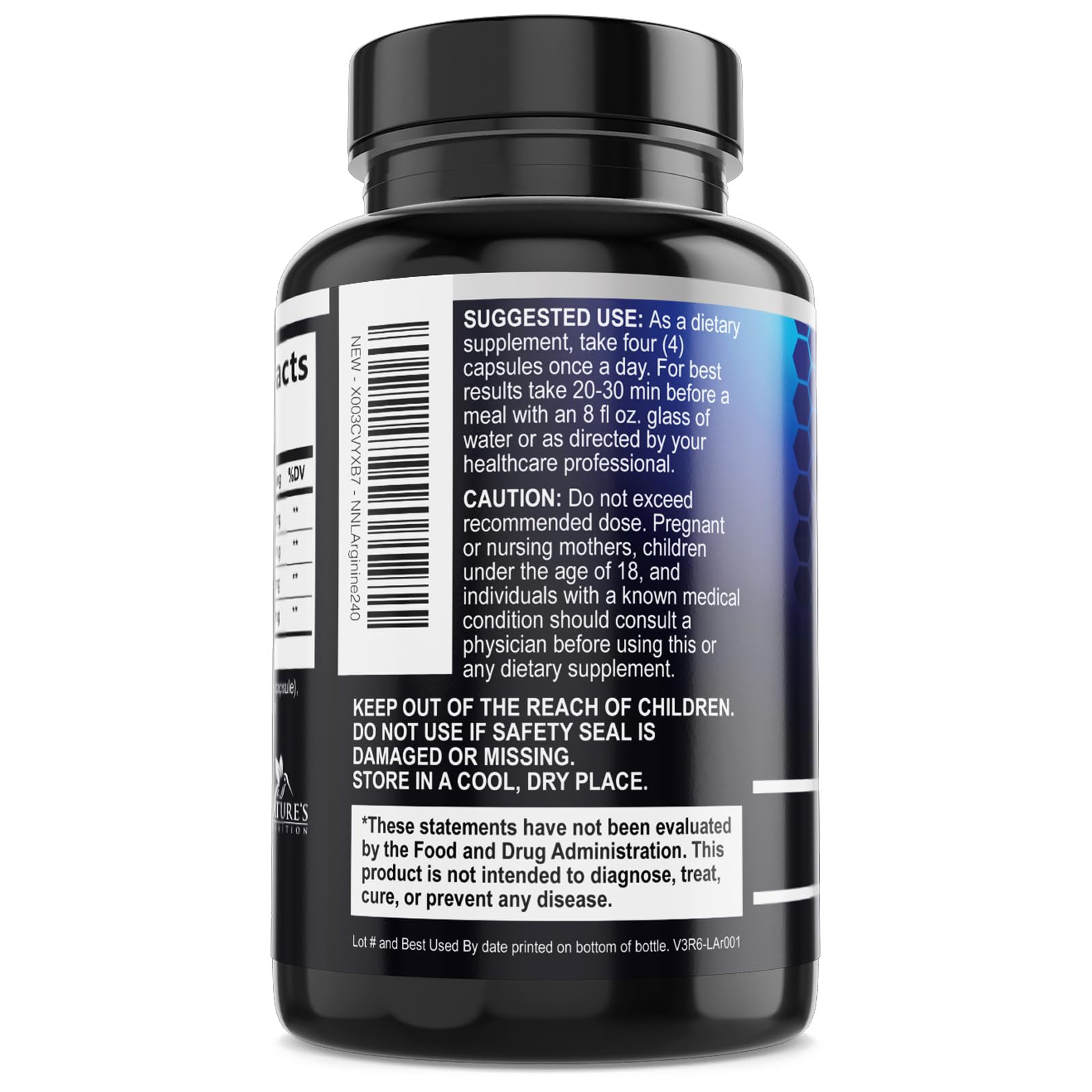 Nature's Nutrition cápsulas frente a otros suplementos destacando concentración