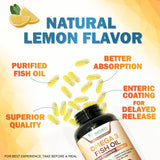 Nature's Nutrition cápsula junto a mano para comparar tamaño real