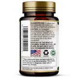 Nature's Nutrition softgel junto a una moneda para comparar tamaño