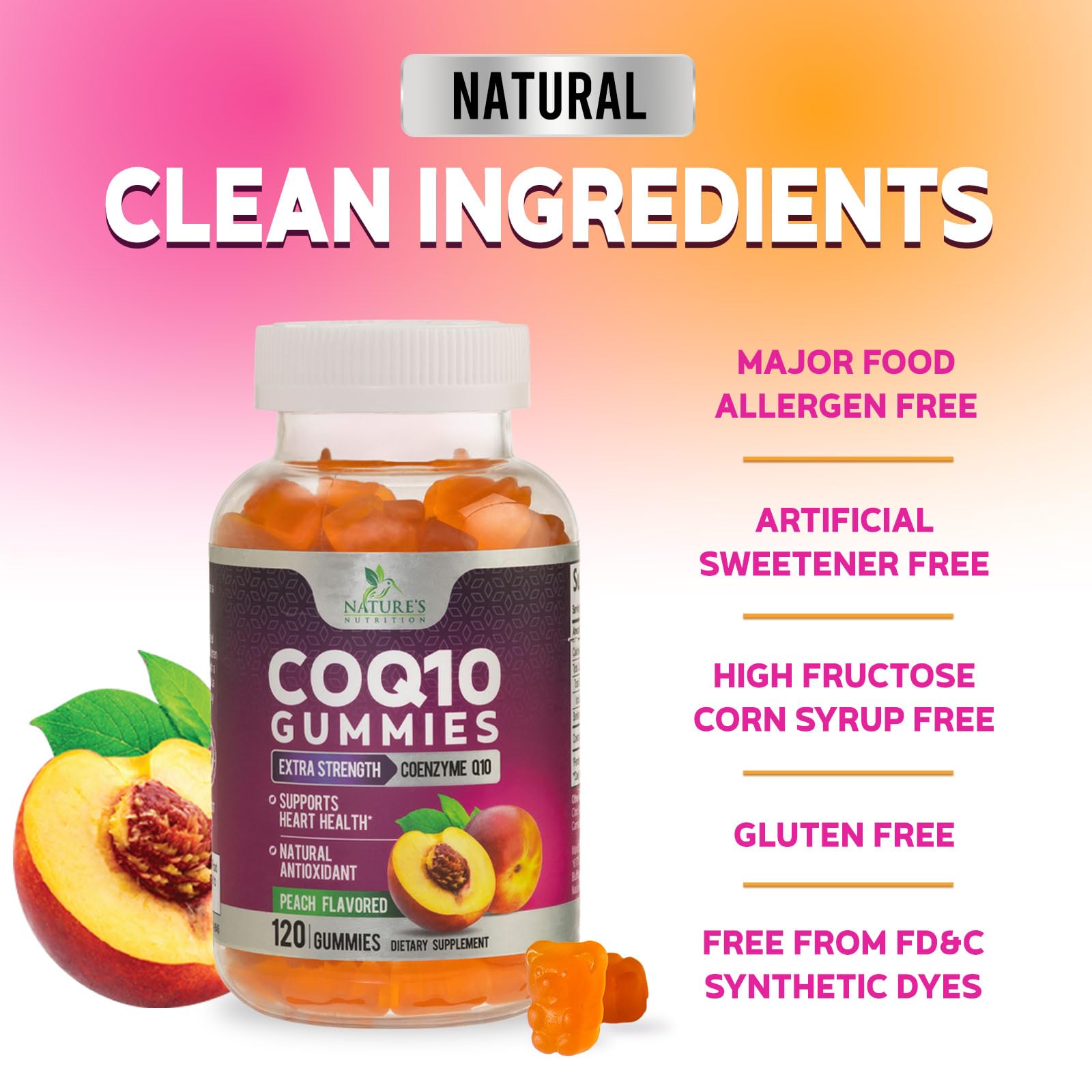 Nature's Nutrition frasco sobre mesa junto a frutas y rutina de bienestar