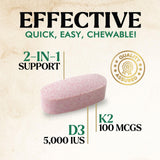 Nature's Nutrition tableta partida revela textura masticable y sabor berry apetecible