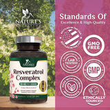 Nature's Nutrition detalle de la etiqueta con ingredientes estandarizados visibles