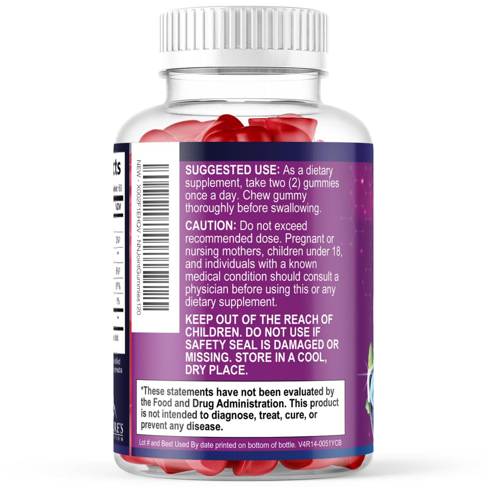 Nature's Nutrition ingredientes clave glucosamina y vitamina E en detalle