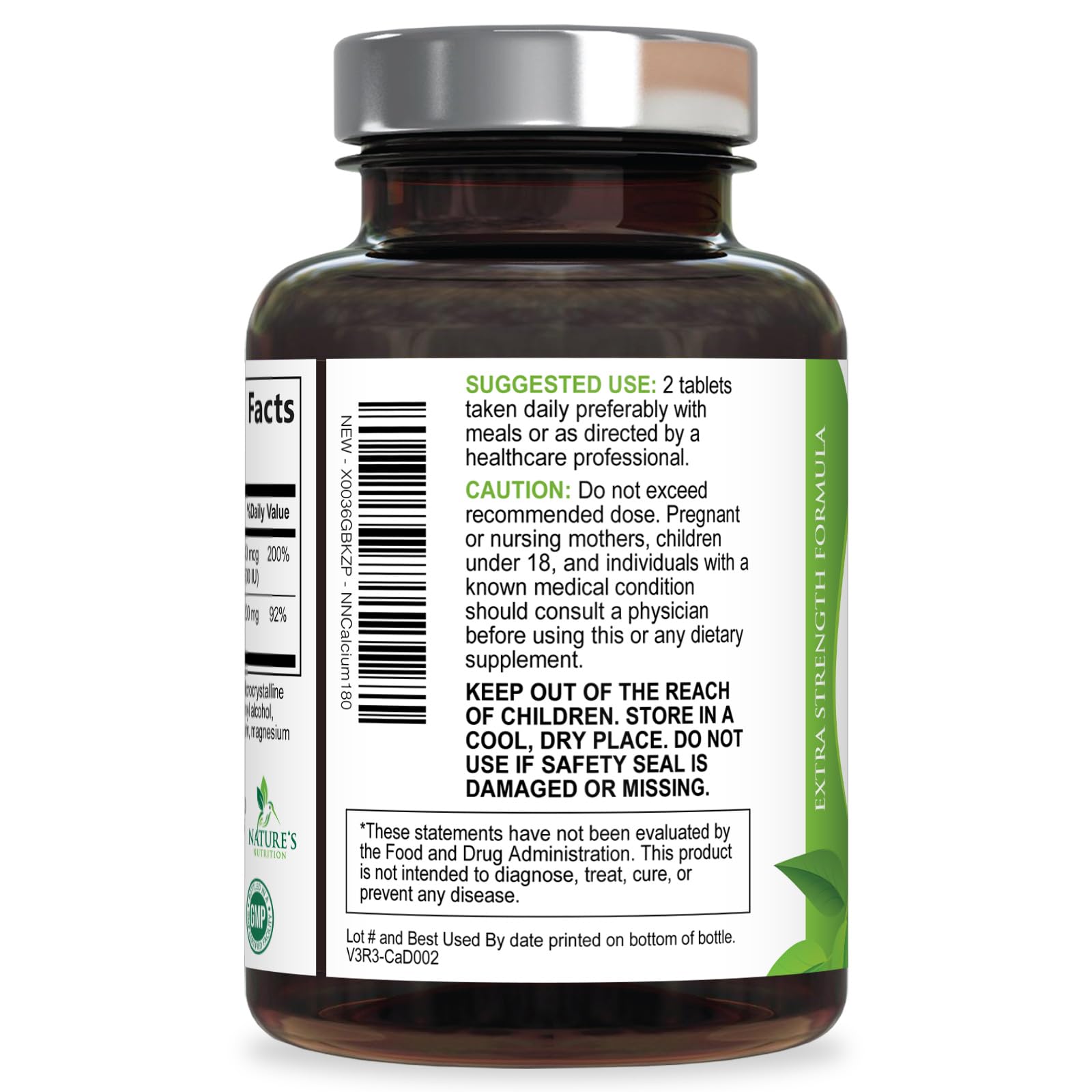 Nature's Nutrition suplemento junto a desayuno para ilustrar consumo con comida
