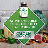 Nature's Nutrition suplemento en uso por hombre para soporte óseo