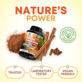 Nature's Nutrition etiqueta con certificaciones orgánicas y no GMO