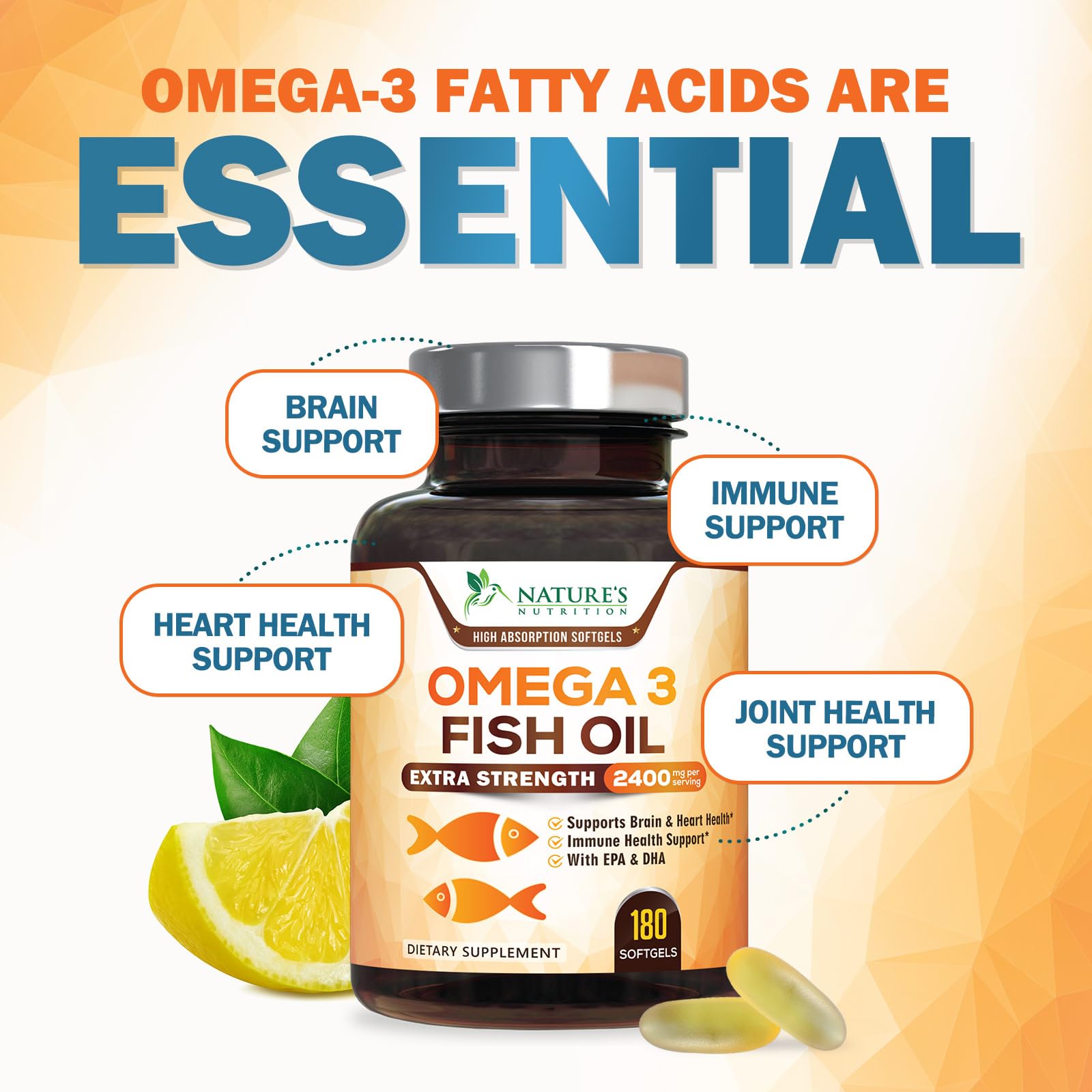 Nature's Nutrition etiqueta nutricional visible, confianza en ingredientes