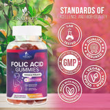 Nature's Nutrition etiqueta con información nutricional y folato 785 mcg