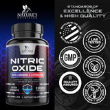 Nature's Nutrition etiqueta con información nutricional y control de calidad