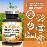 Nature's Nutrition etiqueta con lista de ingredientes y especificaciones de calidad