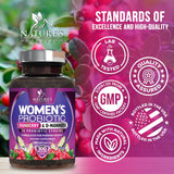 Nature's Nutrition etiqueta de ingredientes mostrando cepas y pureza