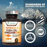 Nature's Nutrition etiqueta nutricional ampliada con datos de EPA y DHA