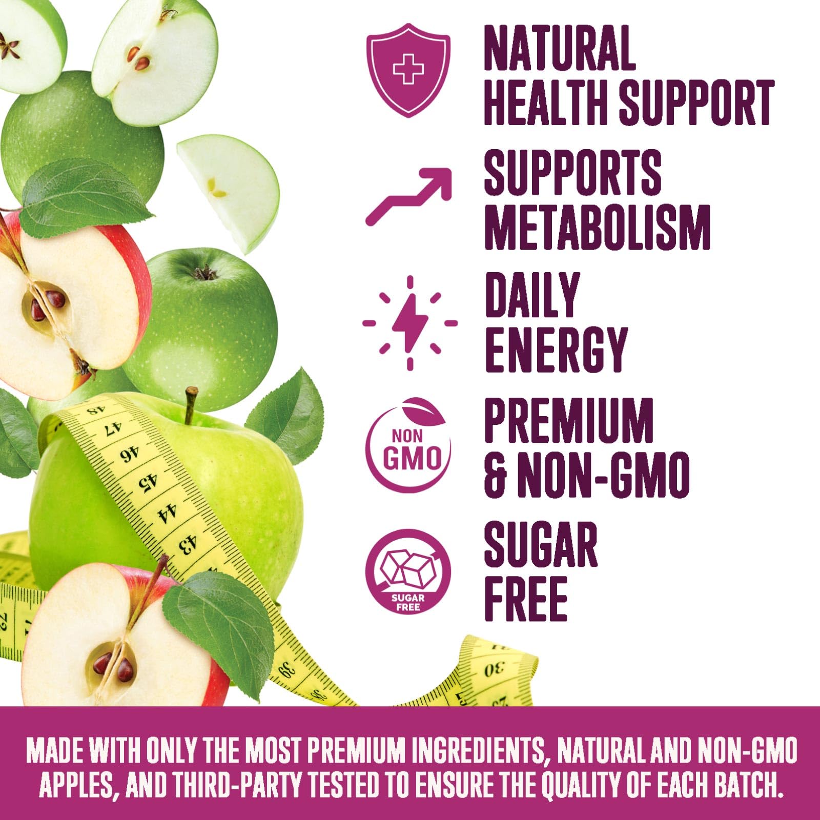 Nature's Nutrition etiqueta nutricional en primer plano, información clara