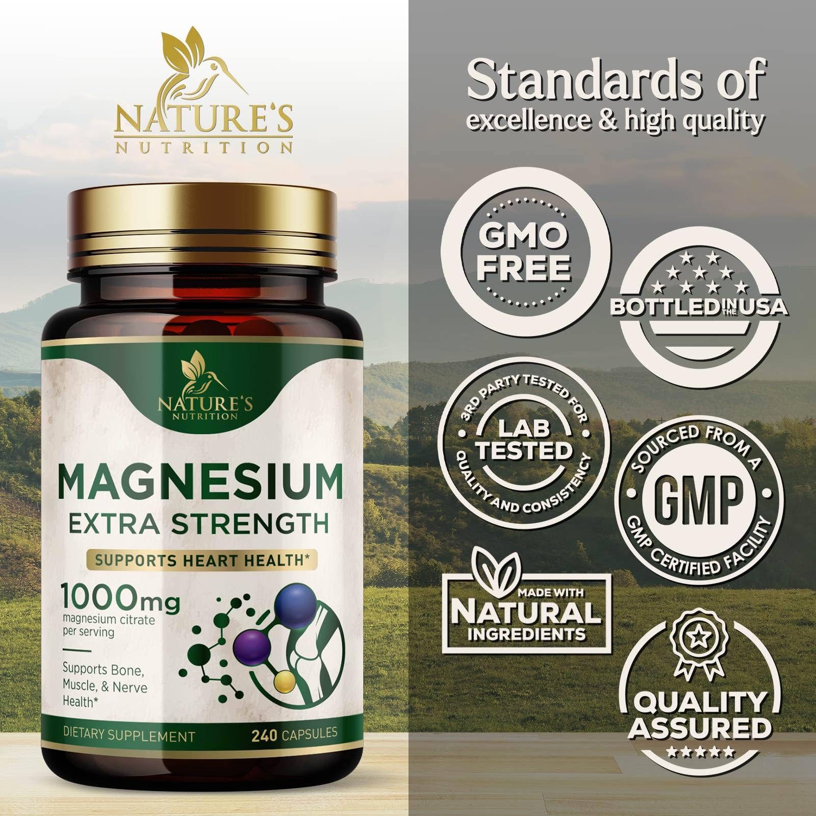 Nature's Nutrition etiqueta nutricional legible con información de ingredientes