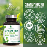 Nature's Nutrition etiqueta con información de EGCG y polifenoles visible