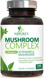 Nature's Nutrition frasco delantero mostrando 120 cápsulas y beneficios claros