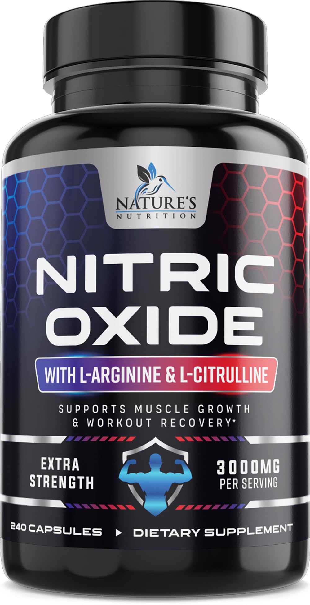 Nature's Nutrition frente del envase mostrando fórmula 3X y beneficio de flujo