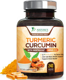 Nature's Nutrition frasco frontal mostrando etiqueta clara y beneficios