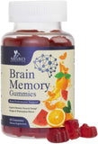 Nature's Nutrition envase frontal de gomitas para memoria y concentración