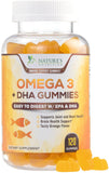 Nature's Nutrition envase frontal de gominolas omega‑3 mostrando la marca y beneficio