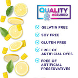Nature's Nutrition envase en bolso ilustrando almacenamiento sin derrames