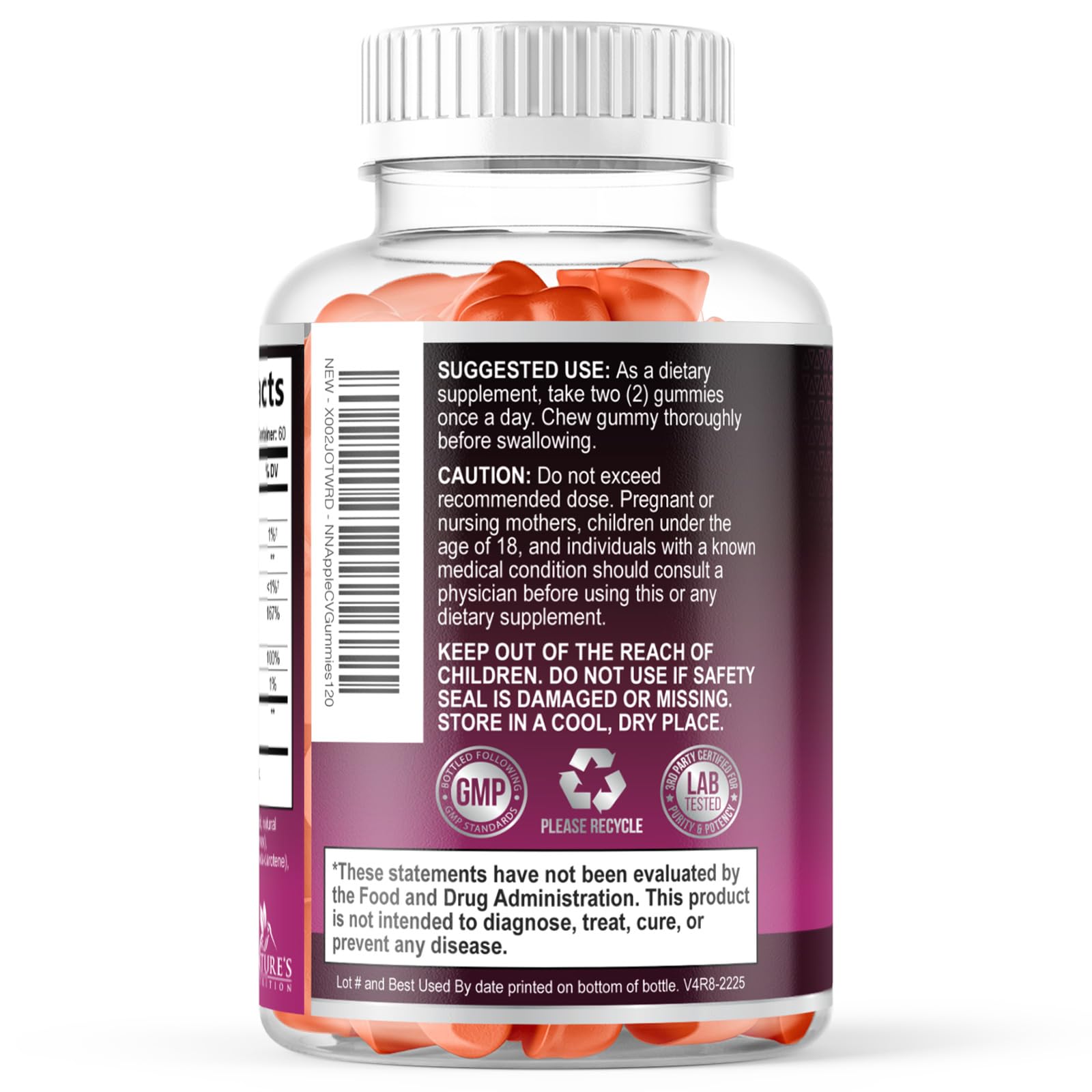 Detalle macro de 'The Mother' en formulación Nature's Nutrition indicando origen natural