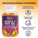 Nature's Nutrition etiqueta nutricional legible con concentraciones de EPA y DHA