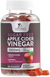 Nature's Nutrition envase frontal de gomitas vinagre de manzana, fácil identificación y confianza