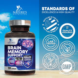 Nature's Nutrition ingredientes clave bacopa y fosfatidilserina fortalecen enfoque