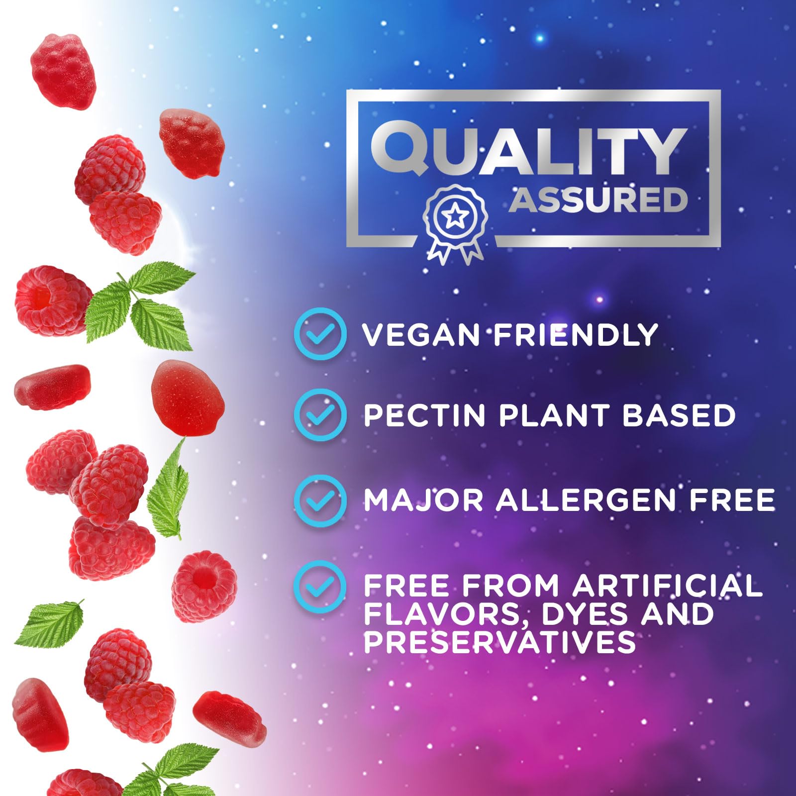 Nature's Nutrition ingredientes de frutos rojos que aportan sabor natural