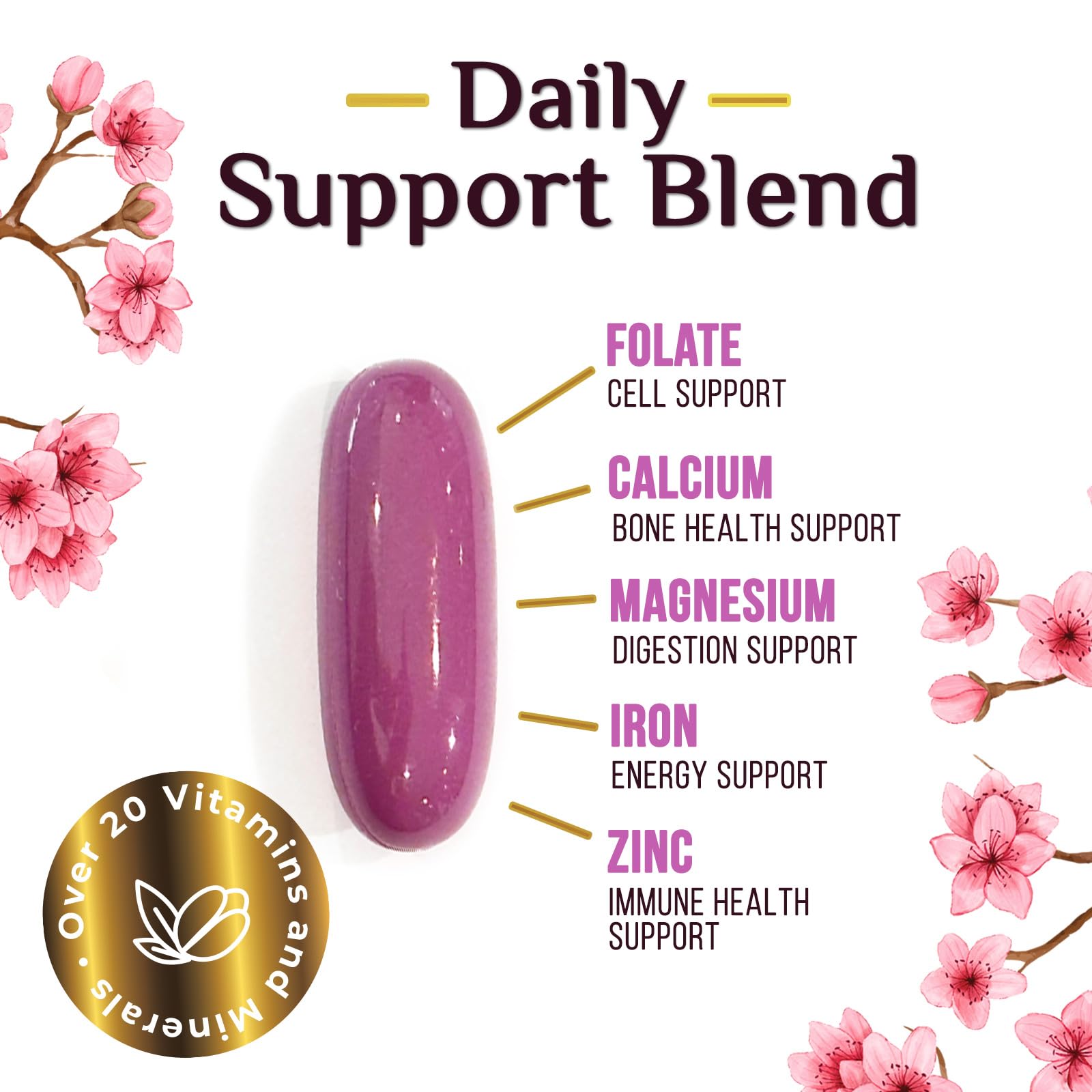 Nature's Nutrition mujer activa tomando el multivitamínico apoyando energía diaria