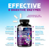 Nature's Nutrition etiqueta con lista de cepas y prebiótico claro