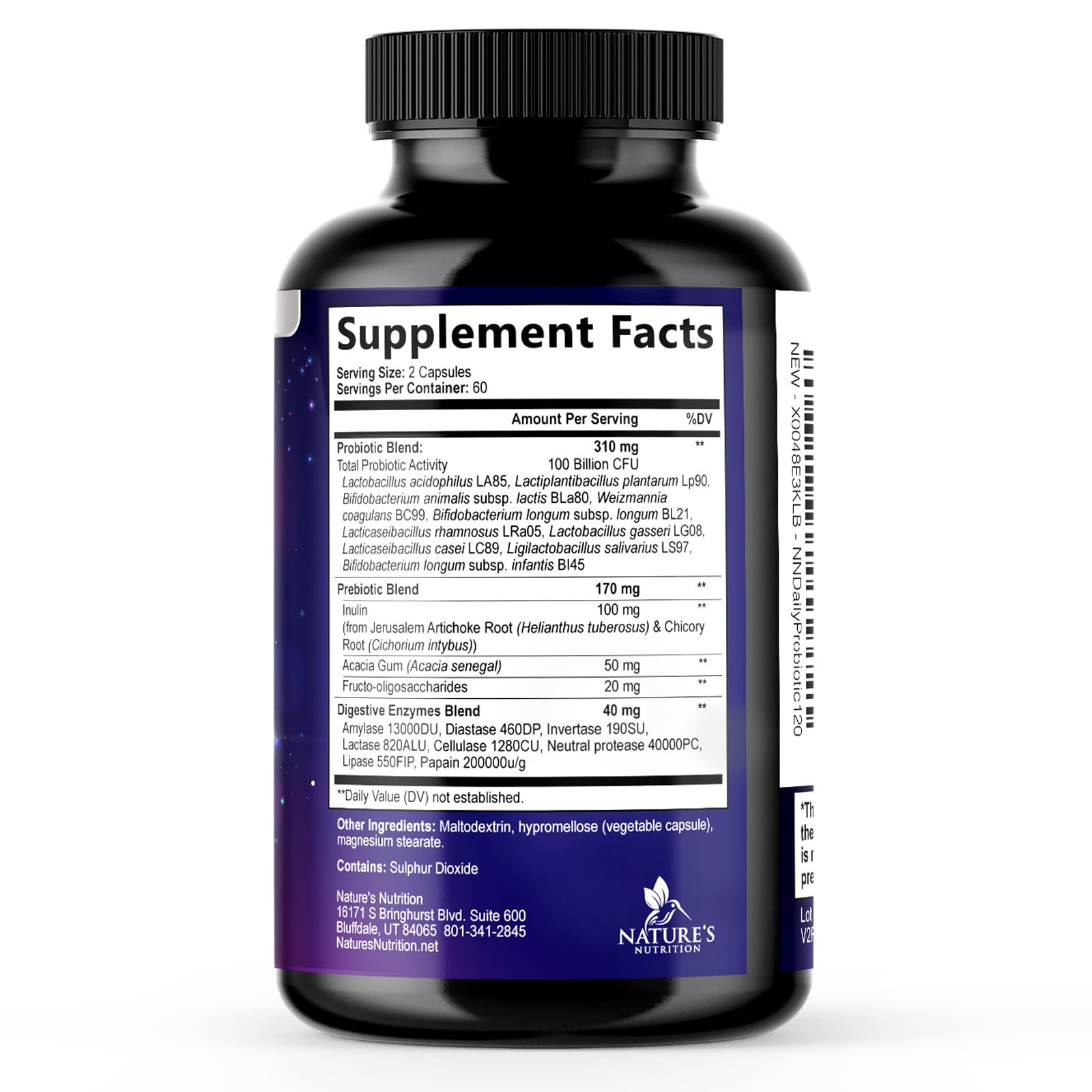 Nature's Nutrition persona activa sosteniendo el frasco, estilo de vida