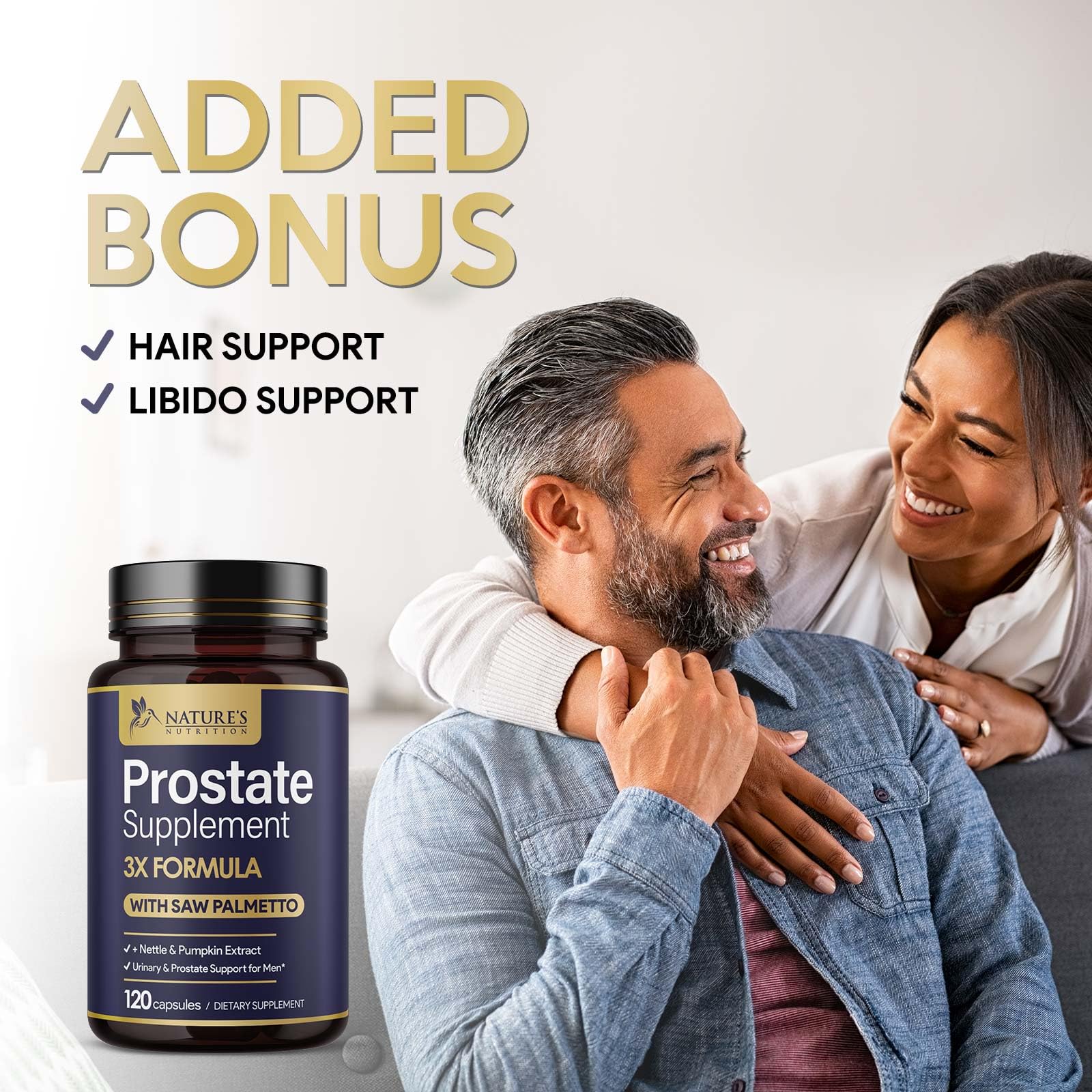Nature's Nutrition estilo de vida hombre activo mayor de 40 con sensación de confianza