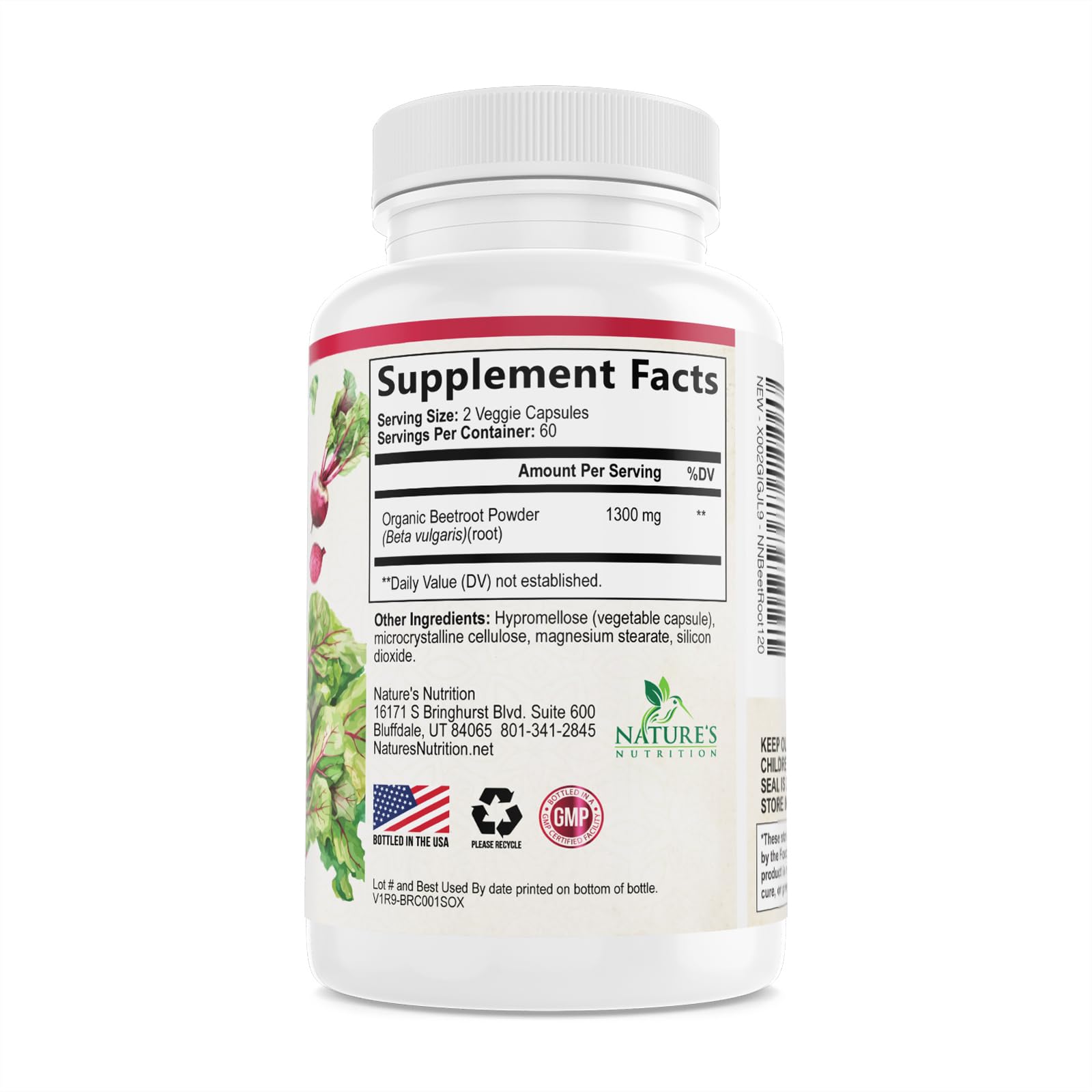 Nature's Nutrition sellos de certificación y pruebas de laboratorio, beneficio confianza