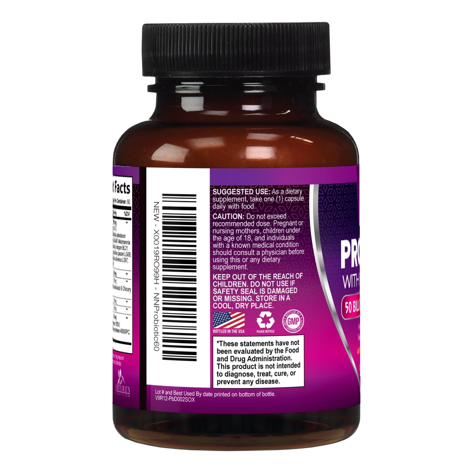 Nature's Nutrition sello de prueba de terceros que garantiza pureza