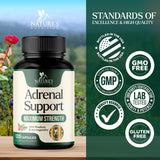 Nature's Nutrition primer plano de cápsula resaltando calidad