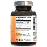 Nature's Nutrition frasco abierto con cápsulas agrupadas que muestran contenido