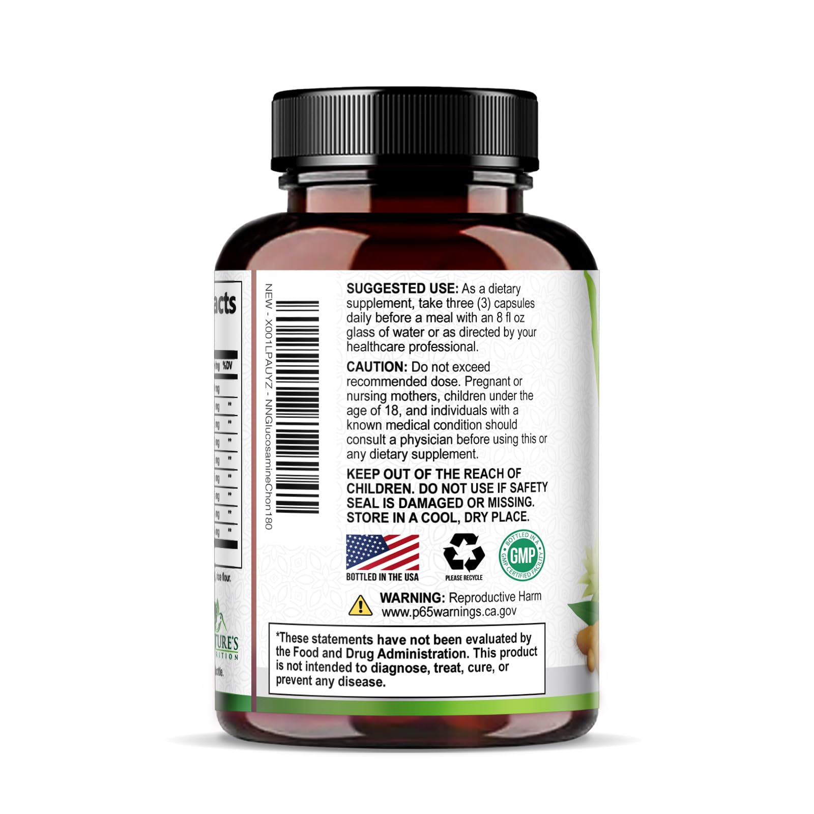 Nature's Nutrition persona activa usando el suplemento como parte de su rutina