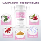 Nature’s NutriWave FemiPro persona tomando cápsula para rutina diaria