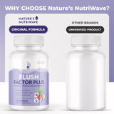 Nature’s NutriWave persona activa tomando Flush Factor Plus integrándolo en su rutina