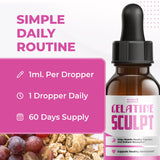 Nature’s NutriWave Gelatine Sculpt mezclado en vaso para tomar fácilmente