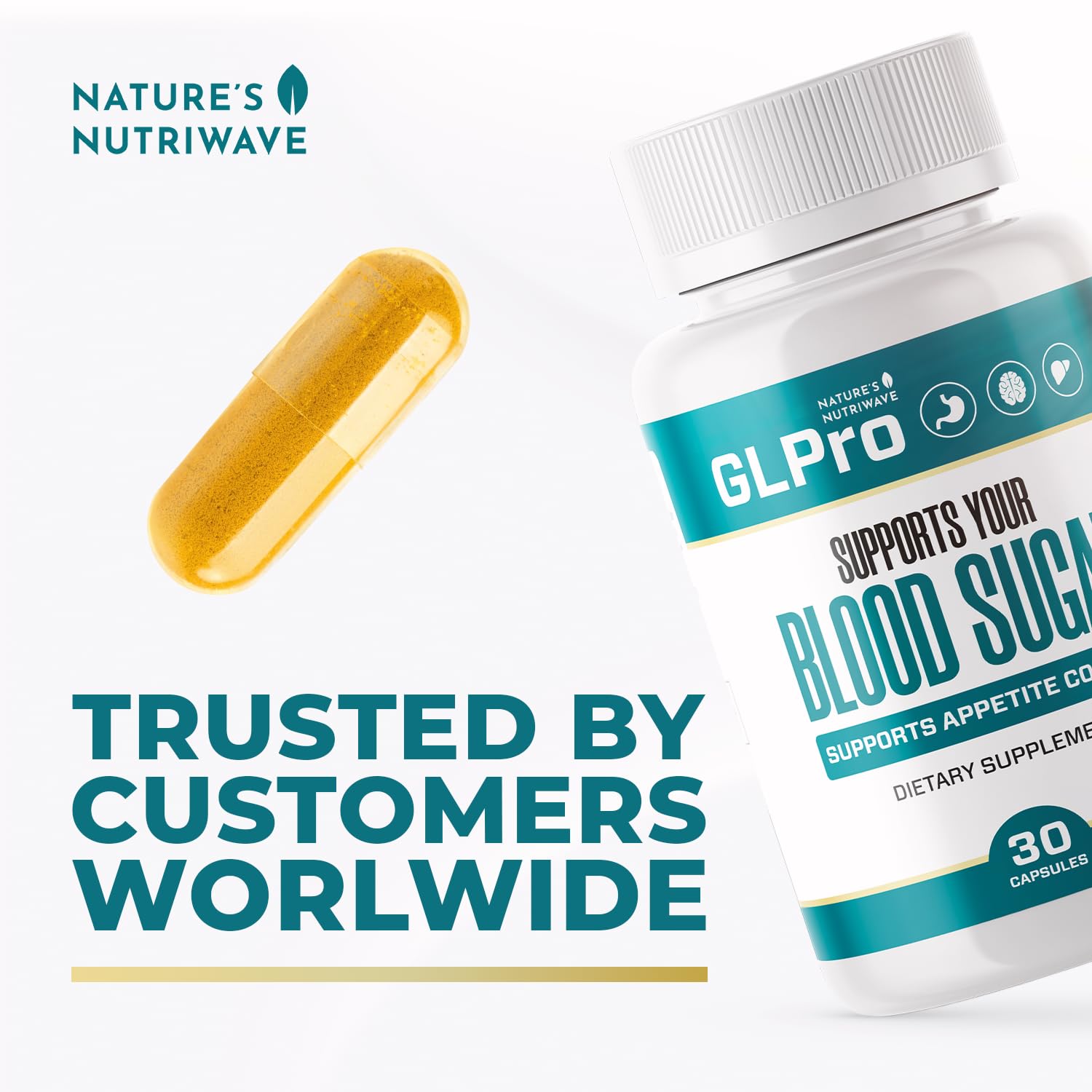 Nature’s NutriWave GLPro polvo de extracto cercano, muestra pureza vegetal
